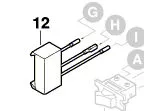 Condensateur antiparasitaire pour GKF 600 BOSCH